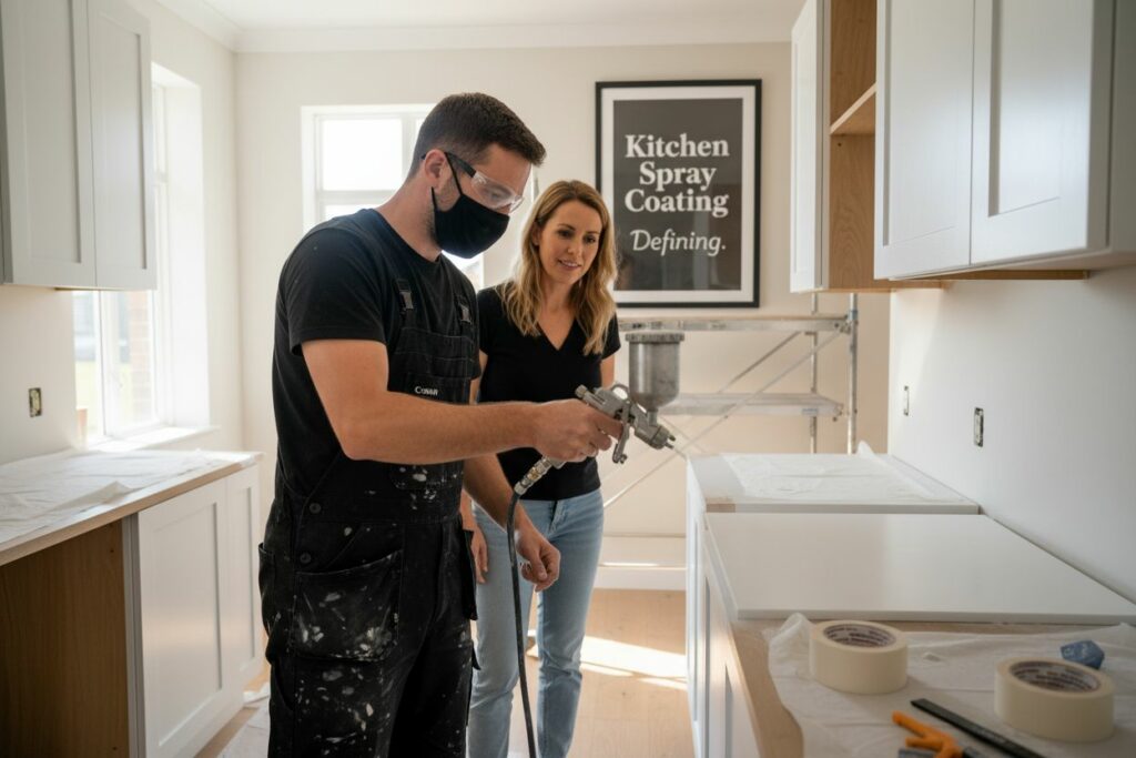 kitchen spray coating process