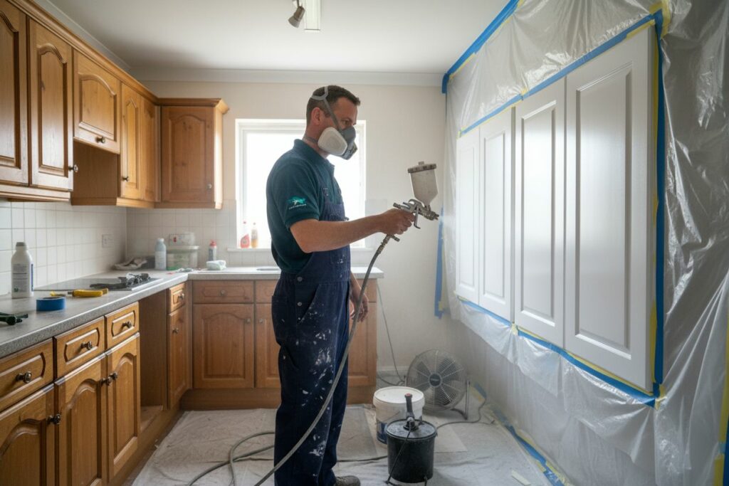 kitchen respraying UK