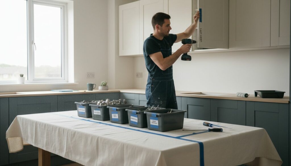 cabinet refinishing process