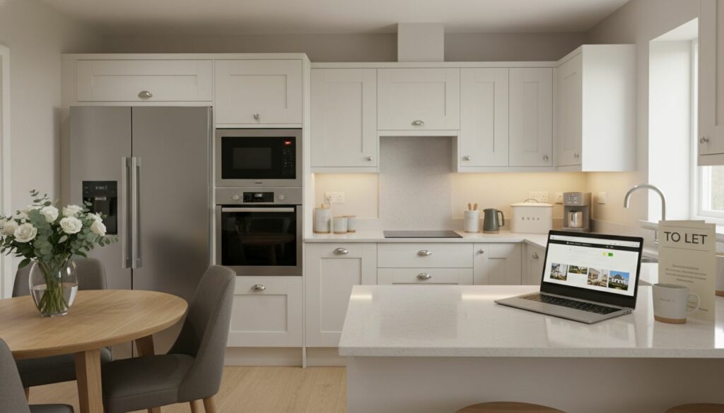 modern rental kitchen