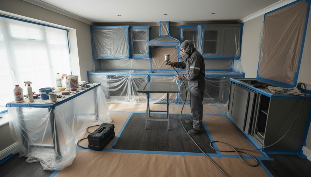kitchen respray preparation