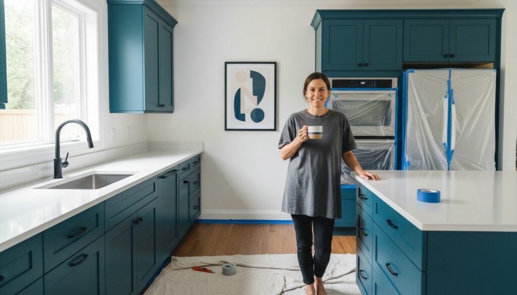 kitchen respray transformation