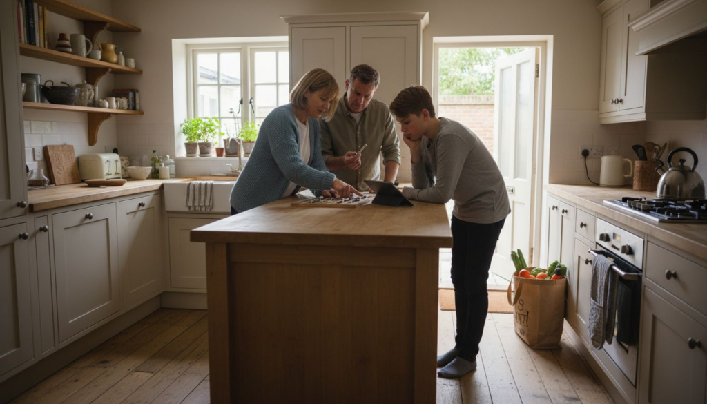 British family planning kitchen aesthetic upgrades