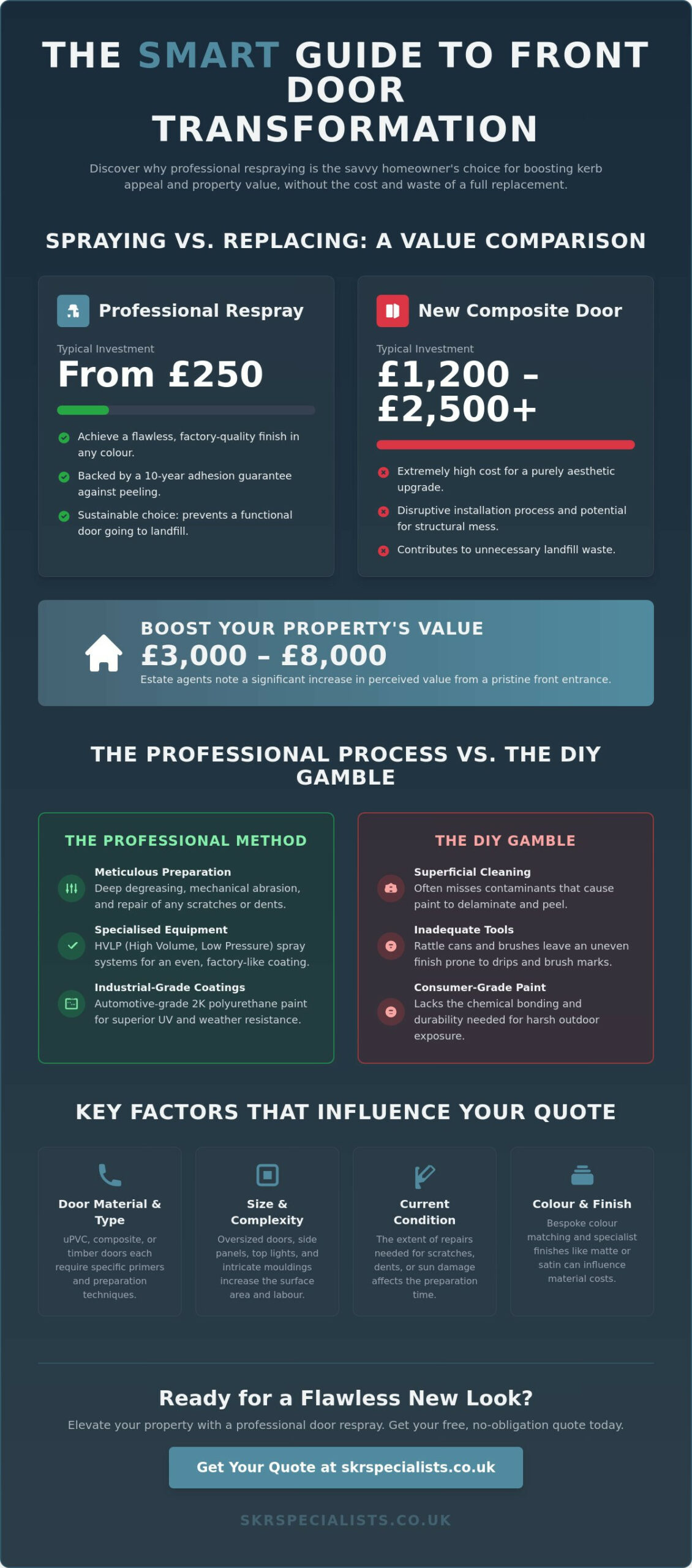 Cost to Spray Paint a Front Door: 2026 UK Price Guide and Value Analysis