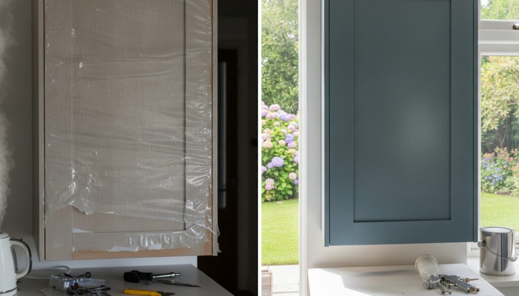 Kitchen Spray Painting vs Wrapping: The Ultimate 2026 Comparison Guide