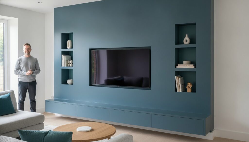 Media Wall Spray Painting: The Specialist Guide to a Flawless Factory Finish