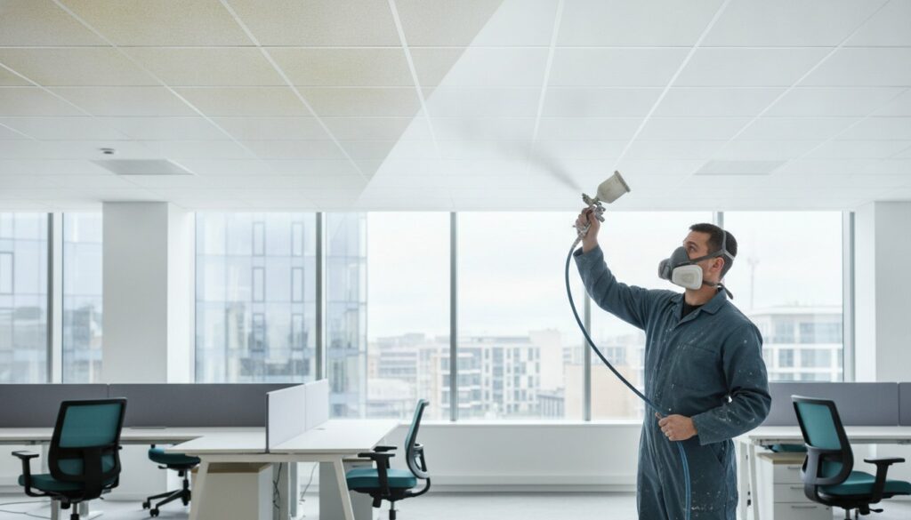 Suspended Ceiling Tile Painting: The Professional Guide to Specialist Respraying