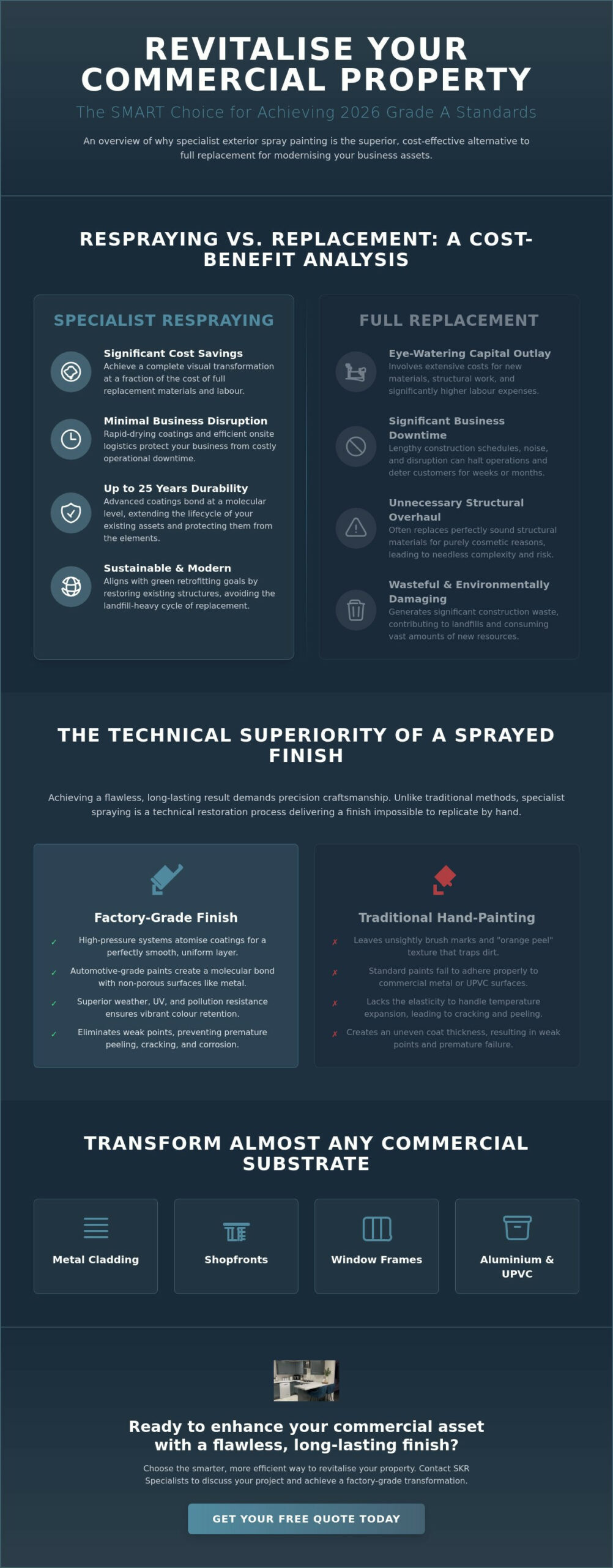 Business Exterior Spray Painting: The Professional Guide to Commercial Refurbishment in 2026
