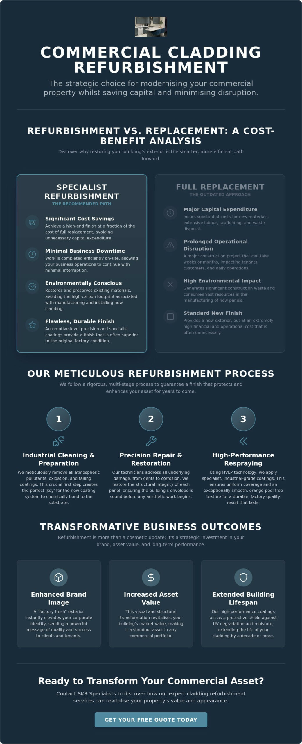 Commercial Cladding Refurbishment: The 2026 Guide to Business Property Restoration