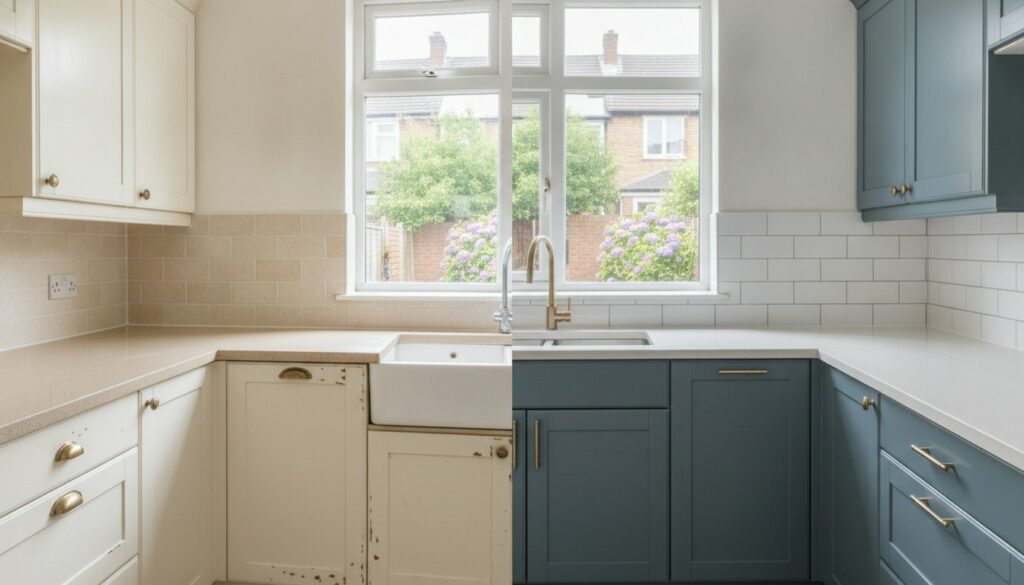 Spraying vs Replacing Laminate Kitchen Cabinets: The 2026 UK Guide