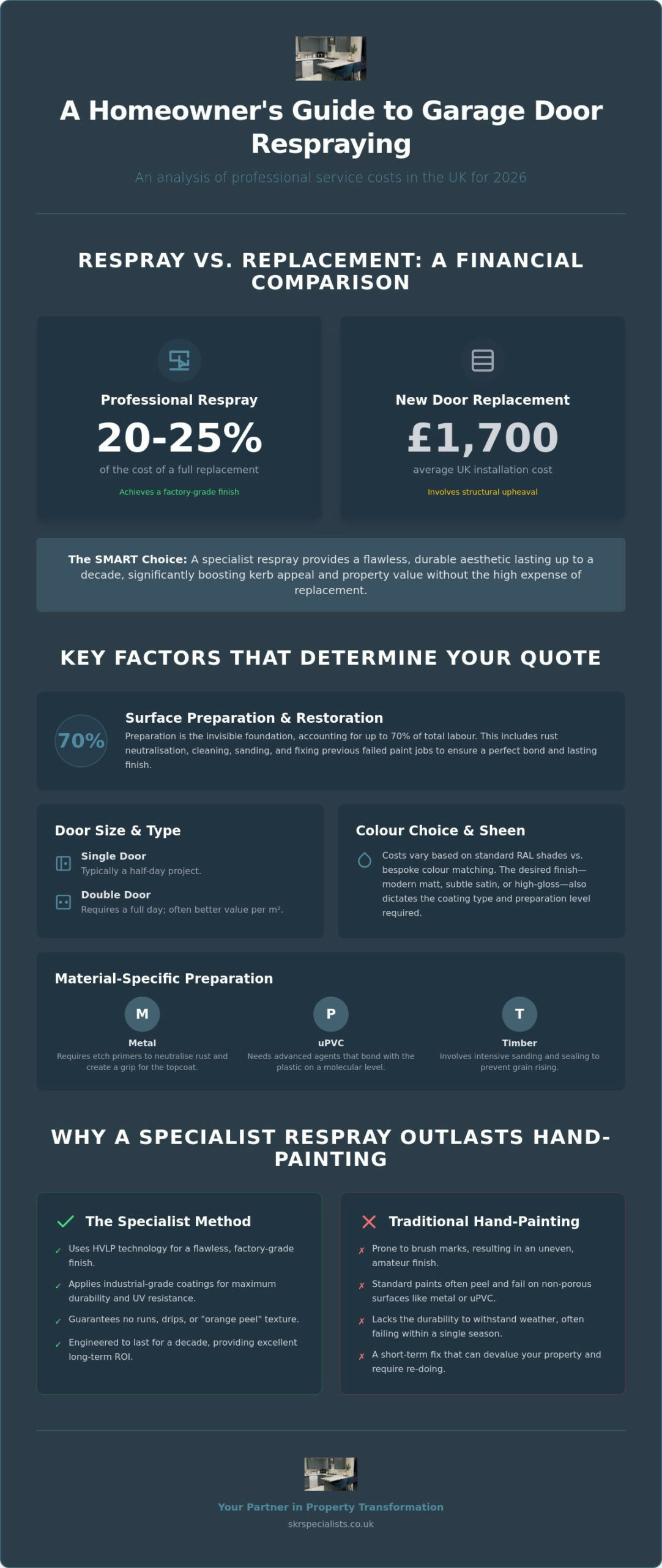 Cost to Spray Paint a Garage Door UK: 2026 Price Guide & Value Analysis