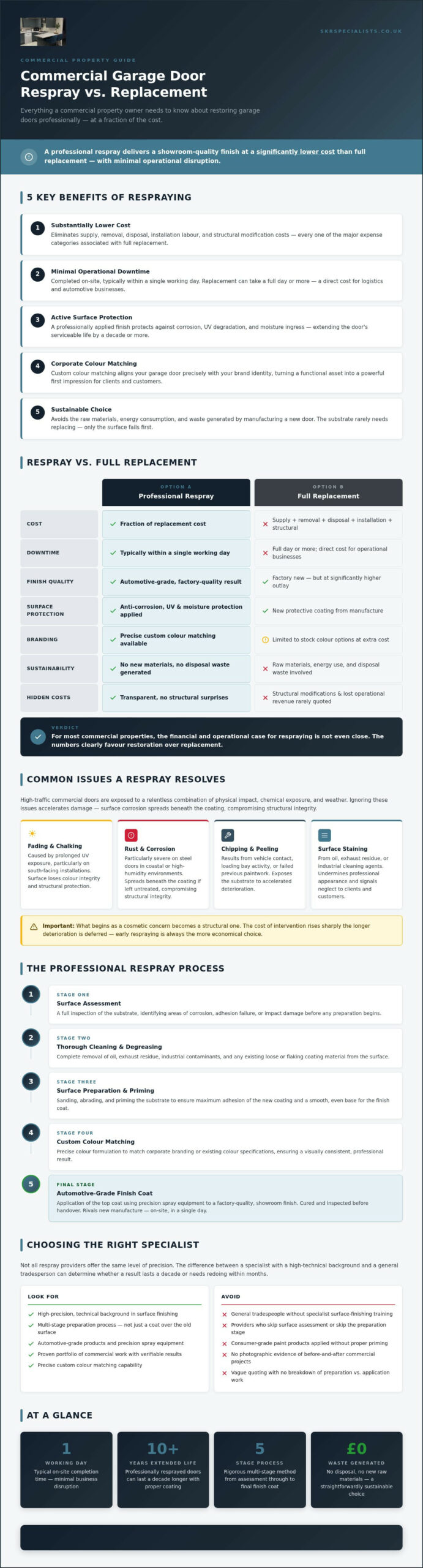 Comprehensive Guide to Commercial Garage Door Respray in 2026