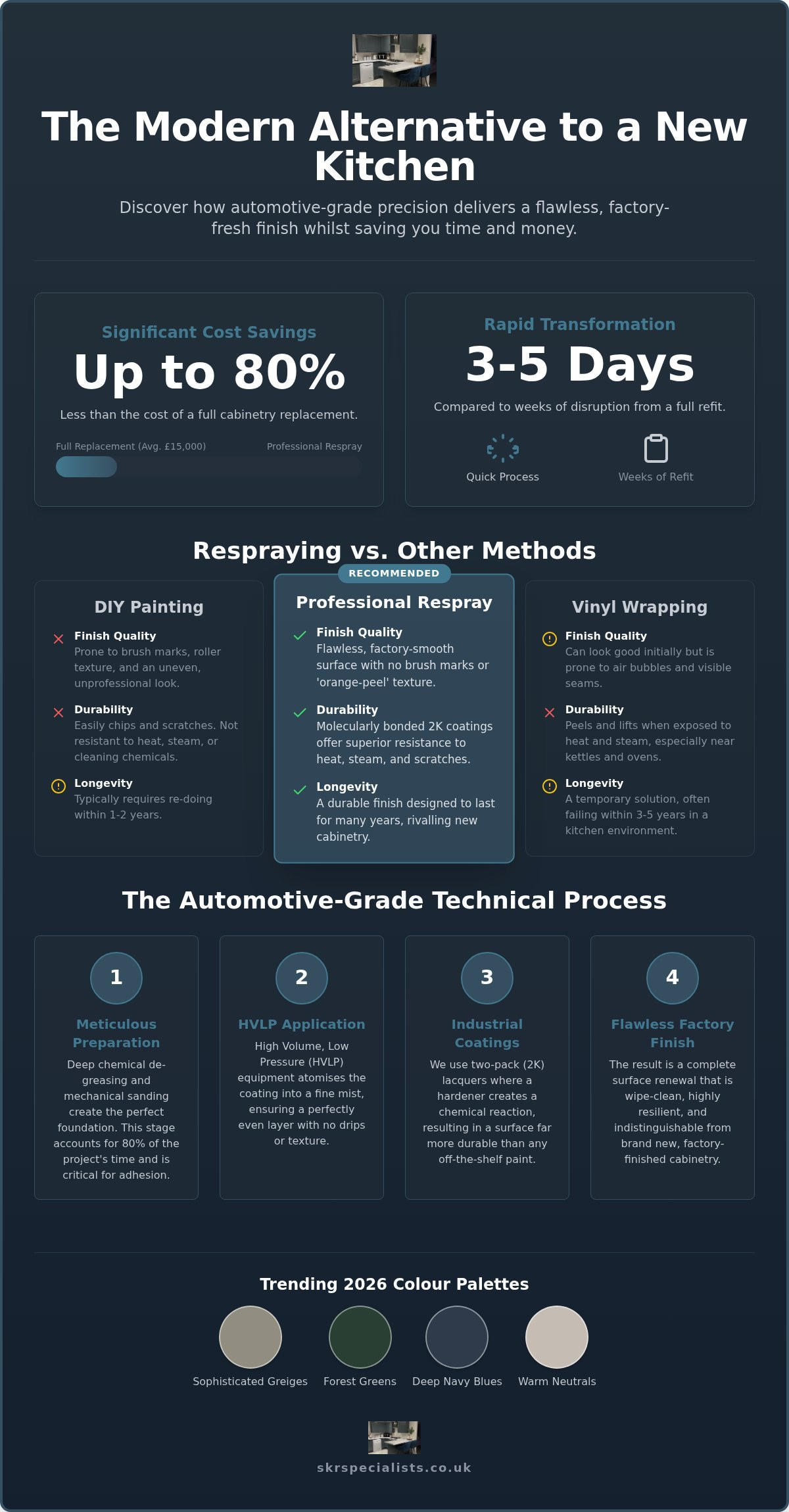 Professional Kitchen Spray Painting Process: The 2026 Guide to Factory-Quality Finishes