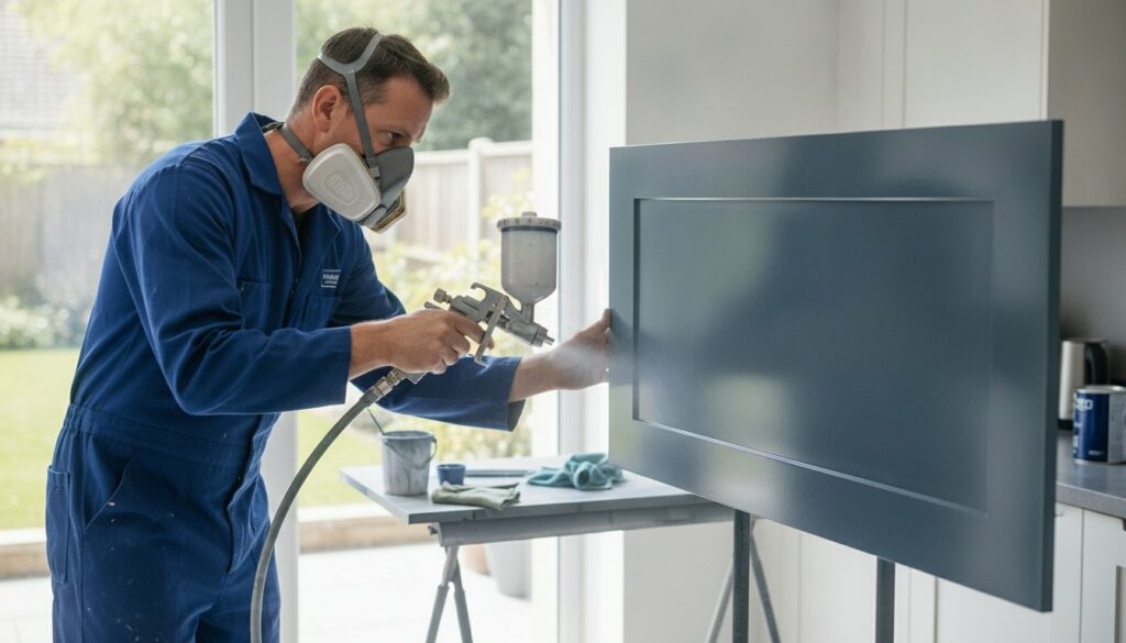 Professional Kitchen Spray Painting Process: The 2026 Guide to Factory-Quality Finishes
