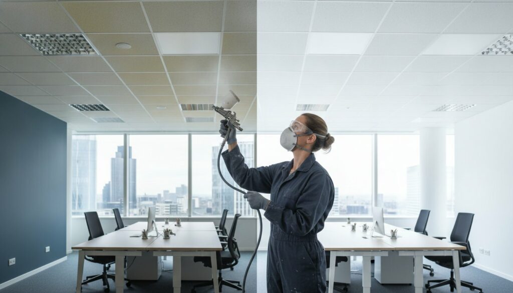 Professional Office Ceiling Spraying Services: The 2026 Guide to Workspace Refurbishment