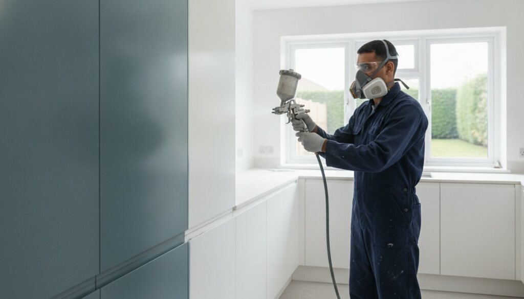 Spraying Laminate Kitchen Cabinets: The Professional Guide to a Factory Finish in 2026